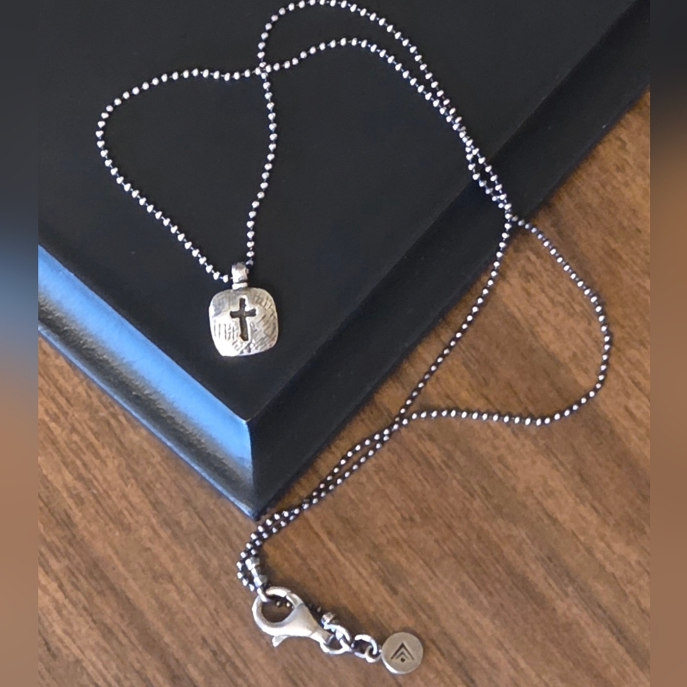 Silpada Sterling Silver Cross / Devotion Necklace - image 8
